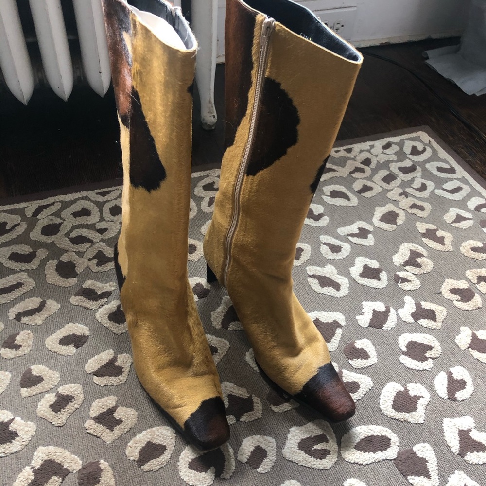 Ladies pony skin boot